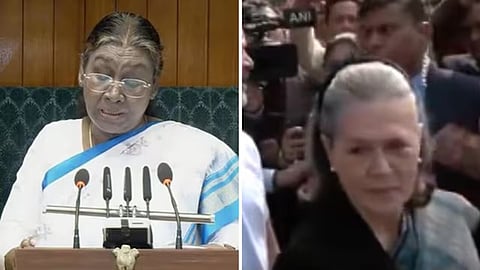 President Droupadi Murmu and Sonia Gandhi