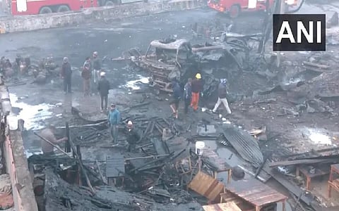 Over 60 LPG cylinders loaded in truck explode in Ghaziabad