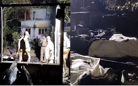 Elderly couple die in fire at house, son in custody
