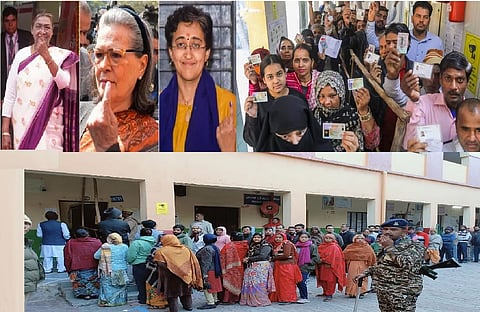 Delhi records 19.95 per cent voter turnout till 11 am