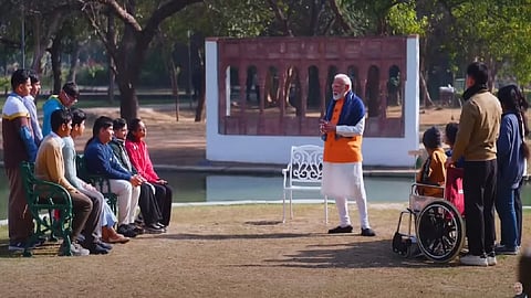 PM Narendra Modi during the 'Pariksha Pe Charcha' programme