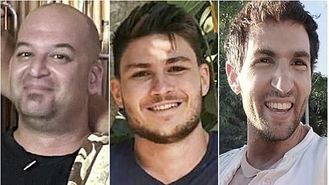 Israeli hostages, who were released today by Hamas