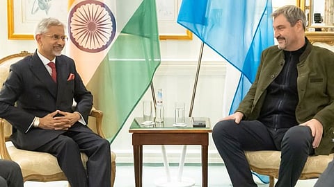 External Affairs Minister S. Jaishankar with his Ukrainian counterpart Andrii Sybiha