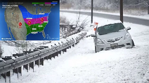 Expected winter storm in the east coast of USA