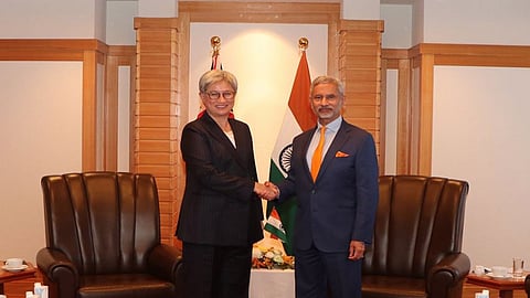 External Affairs Minister S Jaishankar with his Australian counter part Penny Wong