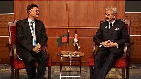 External Affairs Minister S Jaishankar and his Bangladeshi counterpart Touhid Hossain