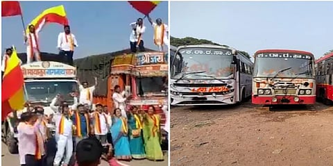 Bus services between Karnataka and Maharashtra have been affected due to attack on bus drivers from both sides amid the sudden flare-up of border row in Belagavi in the last two days.