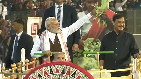 PM Narendra Modi during his Assam visit