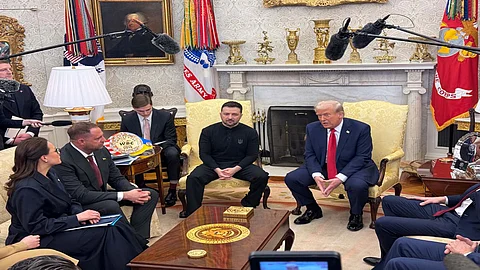 President Donald Trump shouted at Ukraine's leader on Friday berating President Volodymyr Zelenskyy for “gambling with millions of lives” and his actions could trigger W-War III.