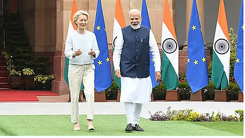 After talks with Von der Leyen, Modi described India-EU strategic partnership as "natural and organic" and one that it is based on "trust" and shared belief in democratic values.
