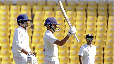 Vidarbha edged ahead in an attritional Ranji Trophy final against Kerala by eking out a 37-run first-innings lead on day three with Harsh Dubey (3/88) creating a record for most wickets by any bowler in the tournament's history on Friday.