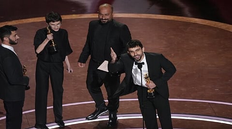 “I'm Still Here,” a Brazilian film about a family torn apart by the military dictatorship that ruled Brazil for more than two decades, won the Oscar on Sunday for best international film.