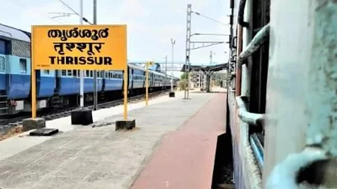 A rail guard was found raised near Thrissur railway station on early Thursday morning, police said.