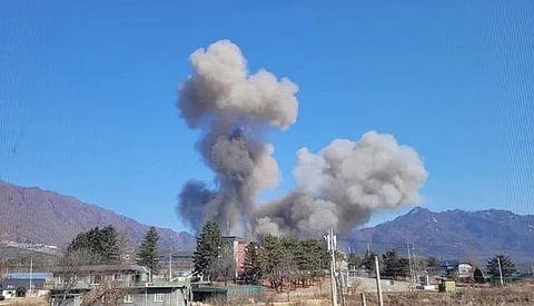 South Korea suspended the training flights of air force aircraft and all live-fire drills following its fighter jets' accidental bombing of a civilian area, officials said Friday, posing a potential setback to its upcoming annual military training with the United States.
