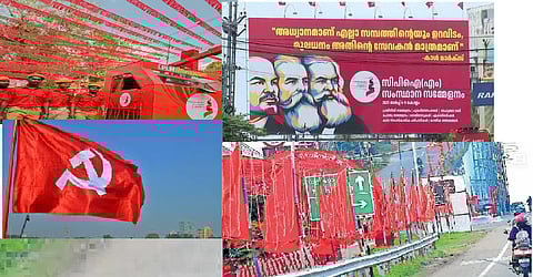Reportedly, the CPI(M) has been asked to remove around 20 flex boards and over 2,000 party flags and a fine of over Rs 3 lakh has been imposed on it.