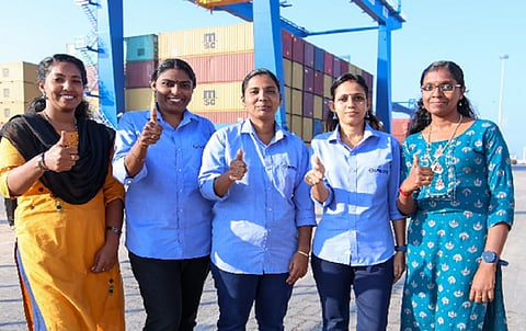 Women break barriers at Kerala''s Vizhinjam port