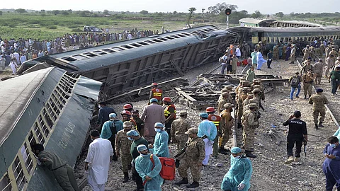 There was a huge explosion and firing, a scene that can never be forgotten, when Baloch militants attacked a passenger train