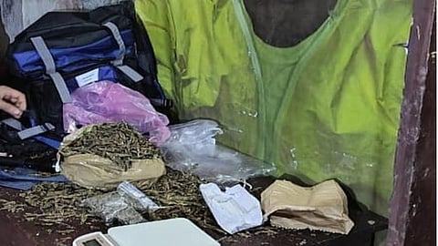 Ganja were seized from the men's hostel of Government Polytechnic College, Kalamassery