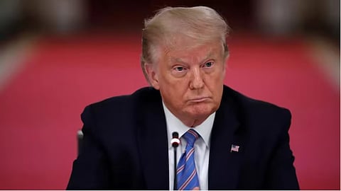 President Donald Trump said Sunday that “I'm not joking” about trying to serve a third term