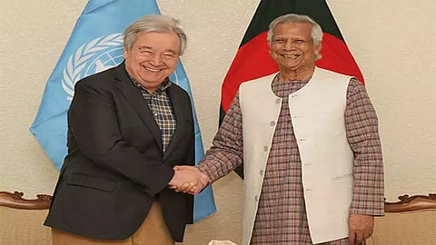 Guterres has discussed with Bangladesh's Chief Yunus the country's domestic issues and the Rohingya situation