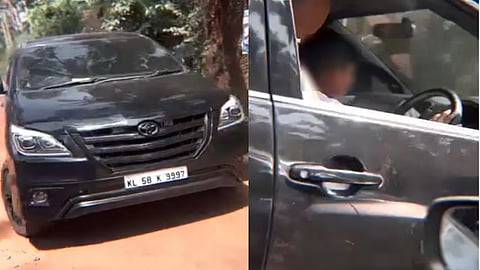 A man has been booked by police after a video of his minor son driving an Innova car through a public road went viral on social media platforms.