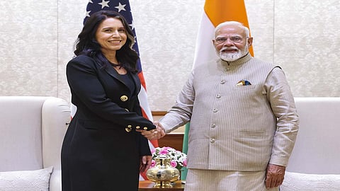 India conveyed its concern to US Director of Intelligence Tulsi Gabbard about the "secessionist elements" carrying out anti-India activities in US