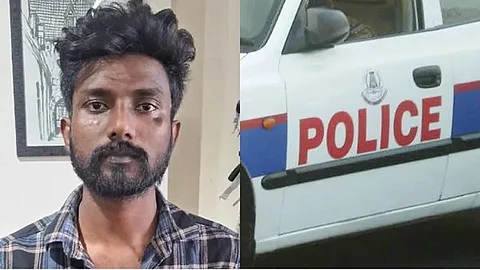 A woman handed over her drug-addict son to police here after he allegedly threatened to kill her