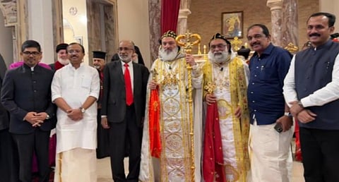 Indian delegation participates in Consecration Ceremony of Mor Gregorious Joseph as Catholicos of Syrian Christians in Beirut.