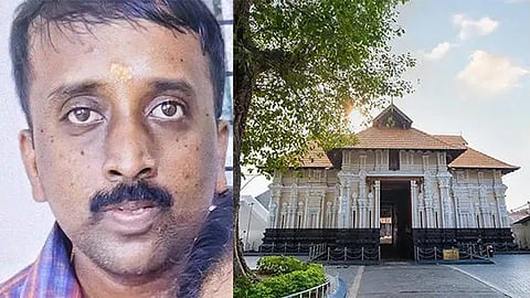 A 'kazhakam' employee of the famed Koodalmanikyam temple here has resigned