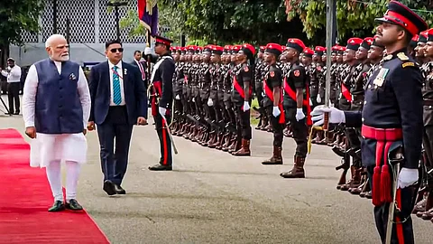 Grand ceremonial welcome to PM Modi on Saturday in Sri Lanka