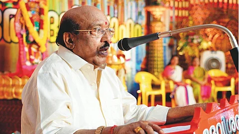 SNDP Leader V Natesan has made controversial remarks against Muslim-dominated Malappuram