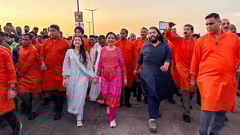 Anant Ambani Completes 180-km Padyatra to Dwarka on Ram Navami