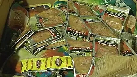 Nearly 700 kgs of banned tobacco products, kept for sale at a supermarket at Kadakkal