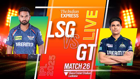 Gujarat Titans post 180 for 6 in their Indian Premier League match against Lucknow Super Giants