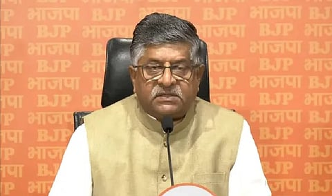 BJP leader Ravi Shankar Prasad