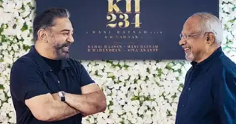 Kamal Haasan (L), Mani Ratnam (R)