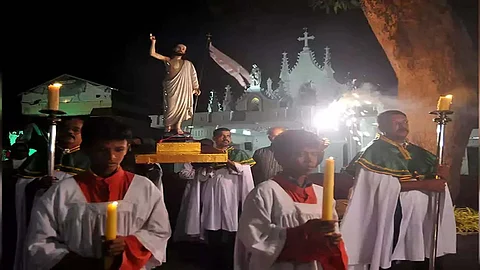 Christians in Kerala on Sunday celebrated Easter with prayer