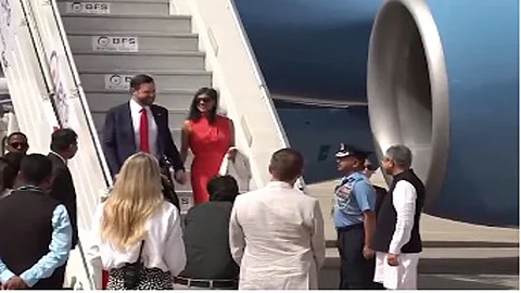 US Vice President J D Vance arrived in Delhi