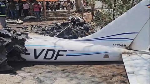 A trainee pilot was killed when a trainer aircraft crashed in Gujarat