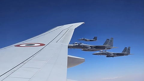Saudi F15 jets escort PM Modi's aircraft