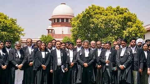 The moment of silence was observed by all courts at around 2 pm