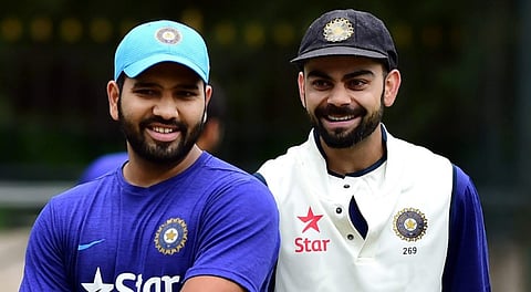 Virat Kohli with Rohit Sharma