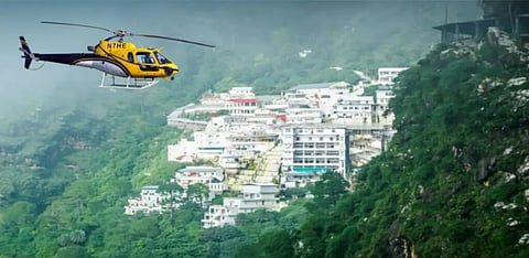 Helicopter service at Mata Vaishno Devi shrine resumes after 7 days
