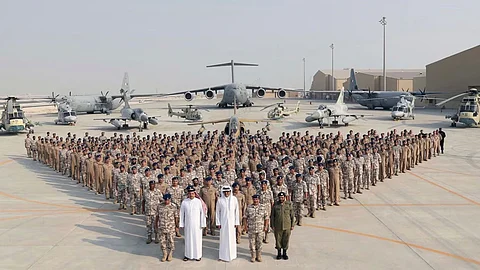 Trump visits main US military base in Middle East
