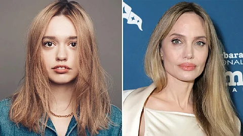 Aimee Lou Wood (L), Angelina Jolie (R)