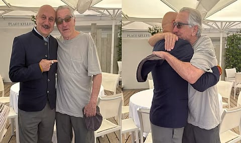 Actor Anupam Kher ,  Hollywood veteran Robert De Niro