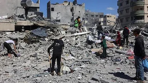 The strikes across Gaza killed 60 people