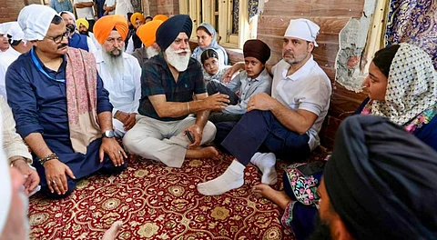 Congress leader and LoP in Lok Sabha Rahul Gandhi during a visit to a school, in Poonch, J&K, Saturday, May 24, 2025.