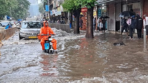 Heavy rains lash Mumbai; CR's harbour line affected, several roads witness waterlogging