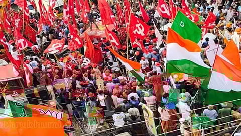 minor conflict between LDF, UDF supporters during roadshow